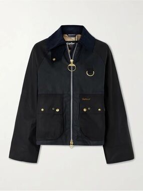 NWT Barbour Kearton Wax Cotton Jacket Navy Black